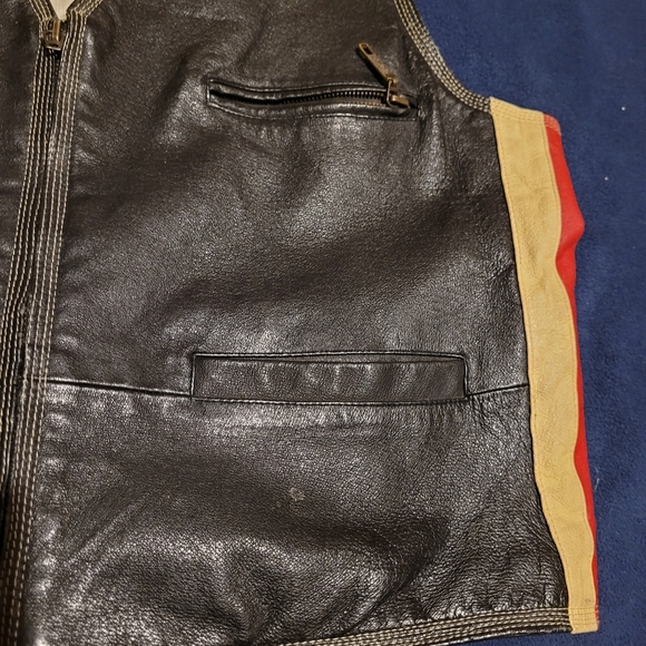 Leather Biker Vest by Beyond Leather - Picture 11 of 14